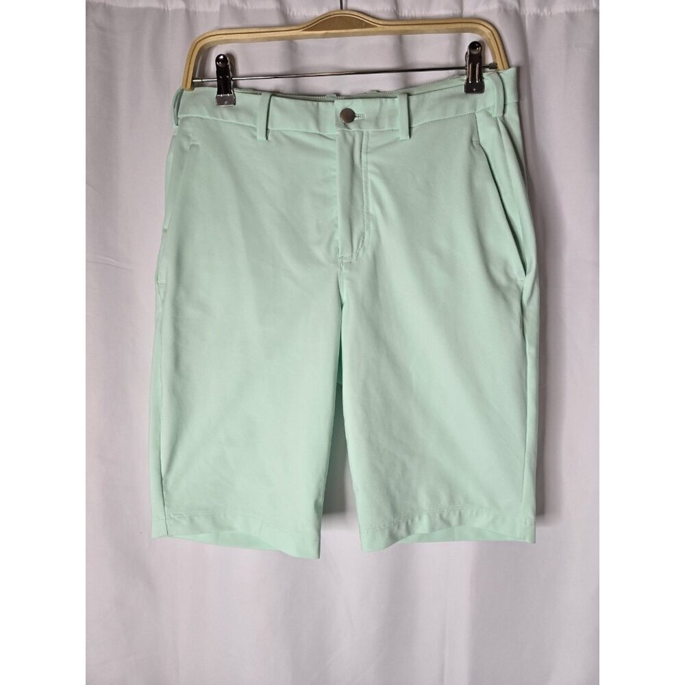 Lululemon Mens Daily Shorts Size 32 Mint Green Belt Loops Athleisure